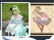Hot Anime Vocaloid GUMI COMERME Cosplay Lolita Vestido de Fiesta Ropa de Mujer