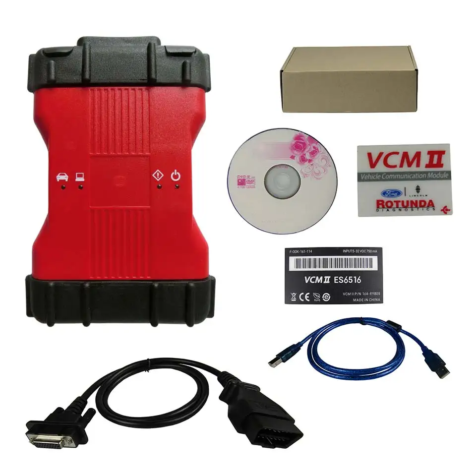 Лучший VCM2 V101 OBDII сканер VCMII поддержка транспортных средств vcm ids 2 полный чип Высокое качество OBD2 Obd 2 Автомобильный диагностический инструмент для F-ord