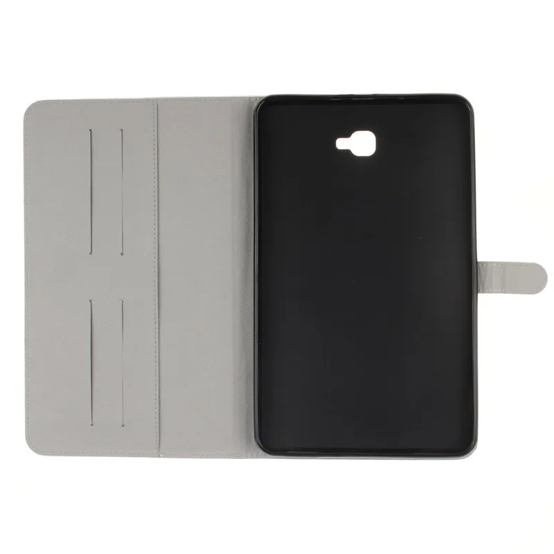 Luxury 2 Leavies PU Leather Case for Samsung Galaxy Tab A 10.1 2016 Case  T585 T580 T580N Case Stand Flip Wallet Tablet Cover (63)