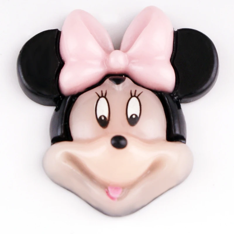 3D Cartoon resin DSNEY GIRL 18mm Snap button for snap jewelry KT208