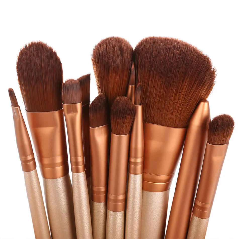 

ACEVIVI 12Pcs Makeup Brush Kit Professional Cosmetic Set Powder Foundation Eyeshadow Eyeliner Lip Brush Tool Pincel Maquiage 1