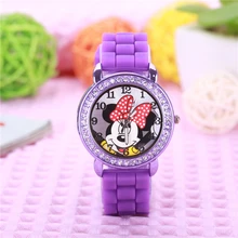 Cartoon Mickey Minnie Mouse Children font b Watch b font Fashion Silicone Kids font b Watches