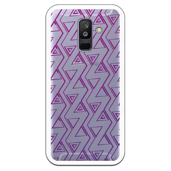

Stand case costume drawing Triangulos Purples WP016 for Samsung Galaxy A6 Plus 2018