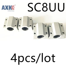 Linear Rail Axk Cnc Router Parts High Quality 4pcs/lot Sc8uu Scs8uu 8mm Linear Ball Bearing Block With Lm8uu Bush, Pillow цена Linear Rail Axk Cnc Router Parts High Quality 4pcs/lot Sc8uu Scs8uu 8mm Linear Ball Bearing Block With Lm8uu Bush, Pillow цены онлайн