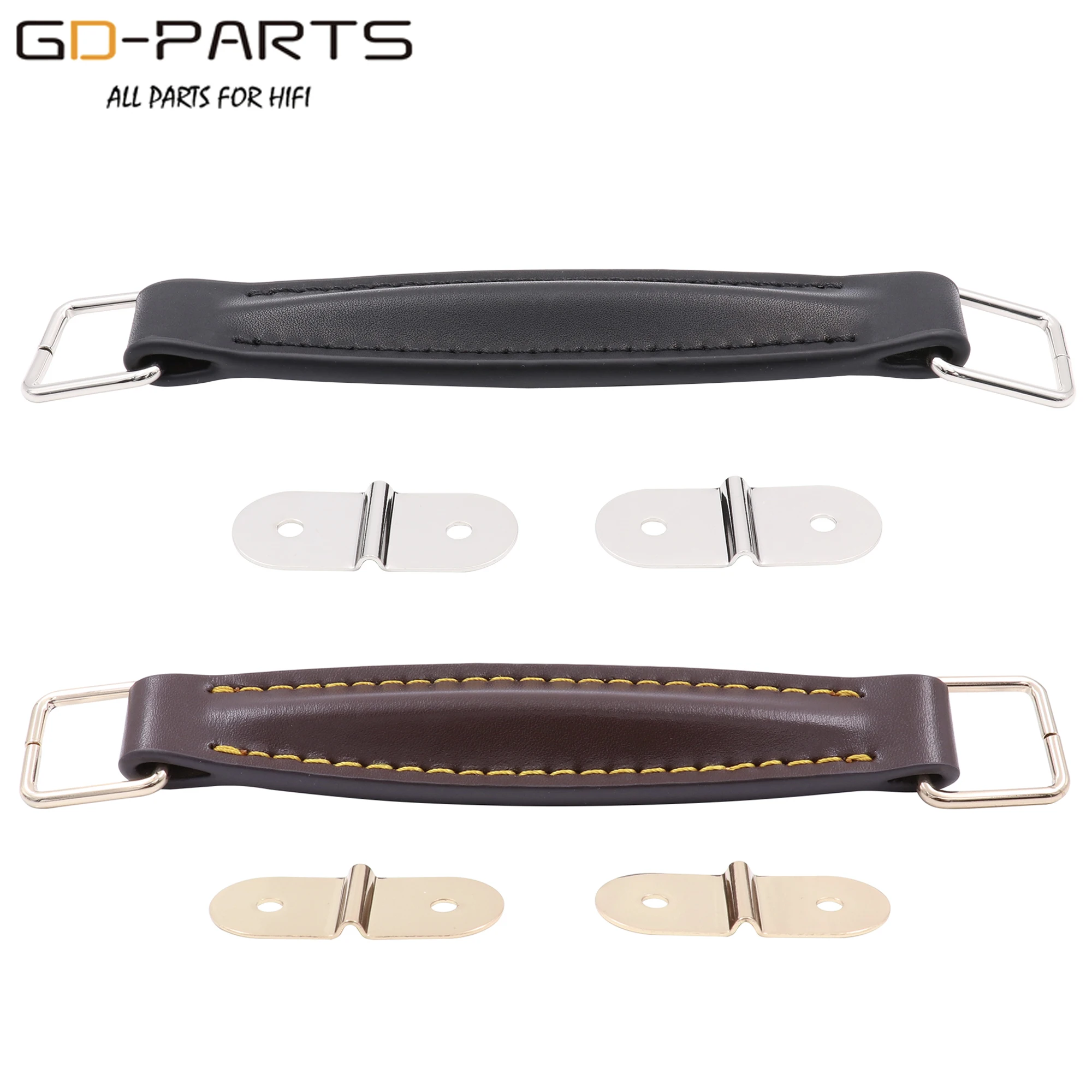 Cinturino In Pelle Vintage Per Marshall Fender Amplificatore Per Chitarra Altoparlante Cabinet Trunk Radio Nero Marrone 1Pc