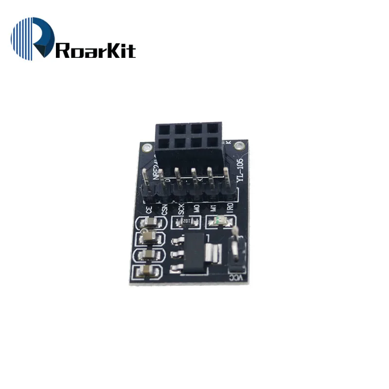 Плата адаптера розетки Whelesale 8Pin NRF24L01 + беспроводной модуль 51 приемопередатчика