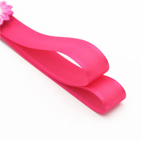 5y/6y 25 мм корсажные ленты из полиэстера, бант, ручная упаковка, аксессуары для рукоделия, лента для украшения свадебной вечеринки YS0708 - Цвет: Dark Pink 5y