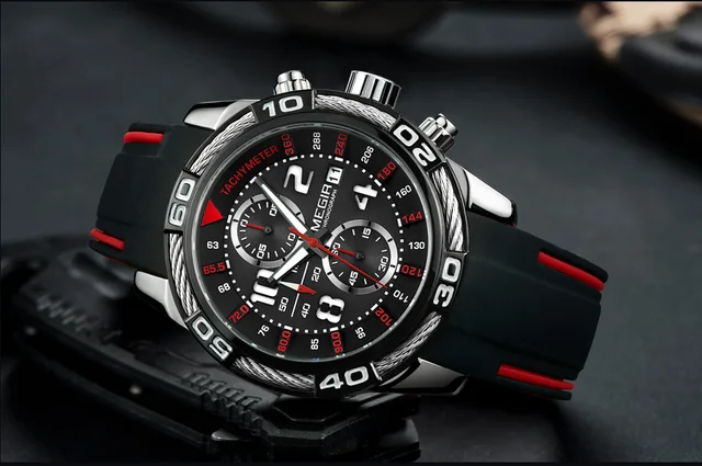 MEGIR 2045 Men s Sport Watch Chronograph Army Military Watches
