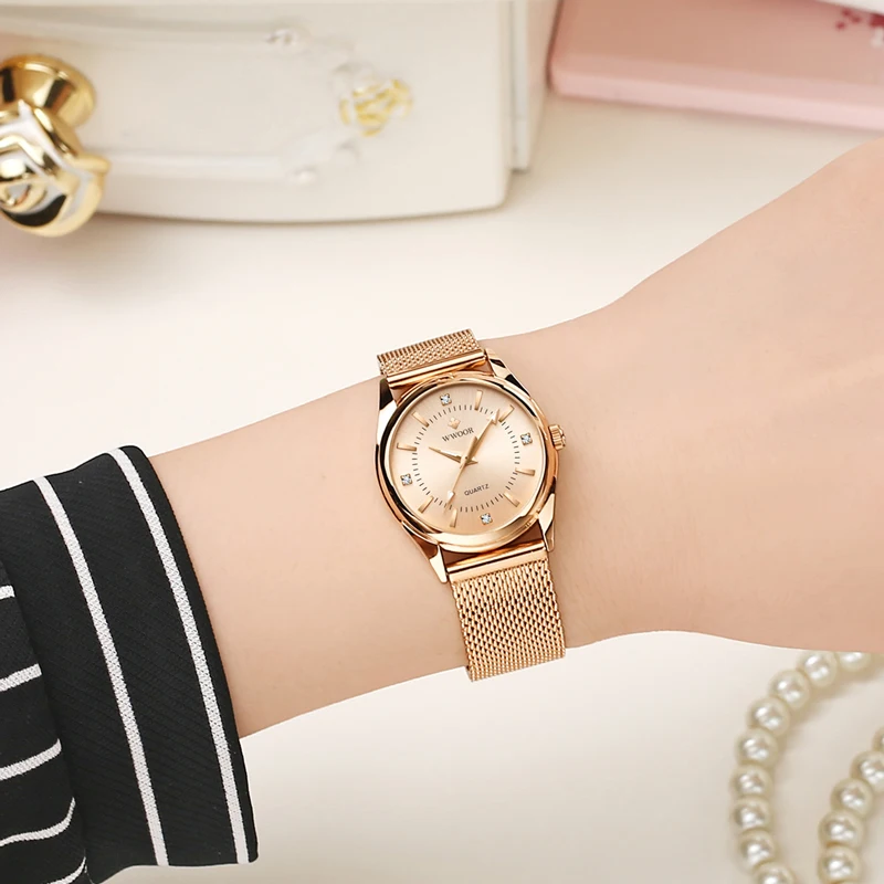 Женские наручные часы платье золотые часы женские Кристальные бриллиантовые часы из нержавеющей стали серебряные часы женские Montre Femme