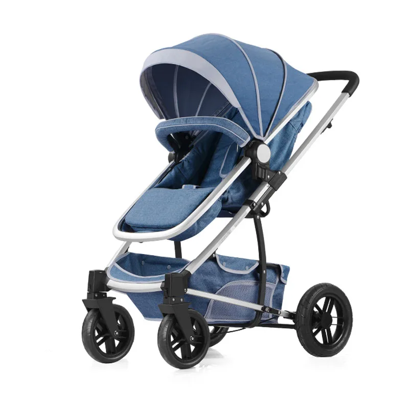 Beli Mewah Kereta Dorong Bayi 3 In 1 Tinggi Melihat Empat Wheel Portabel Jogging Kereta Dorong Bayi Baru Lahir Bayi Kereta Bayi Kamar Bayi Kereta kursi Mobil