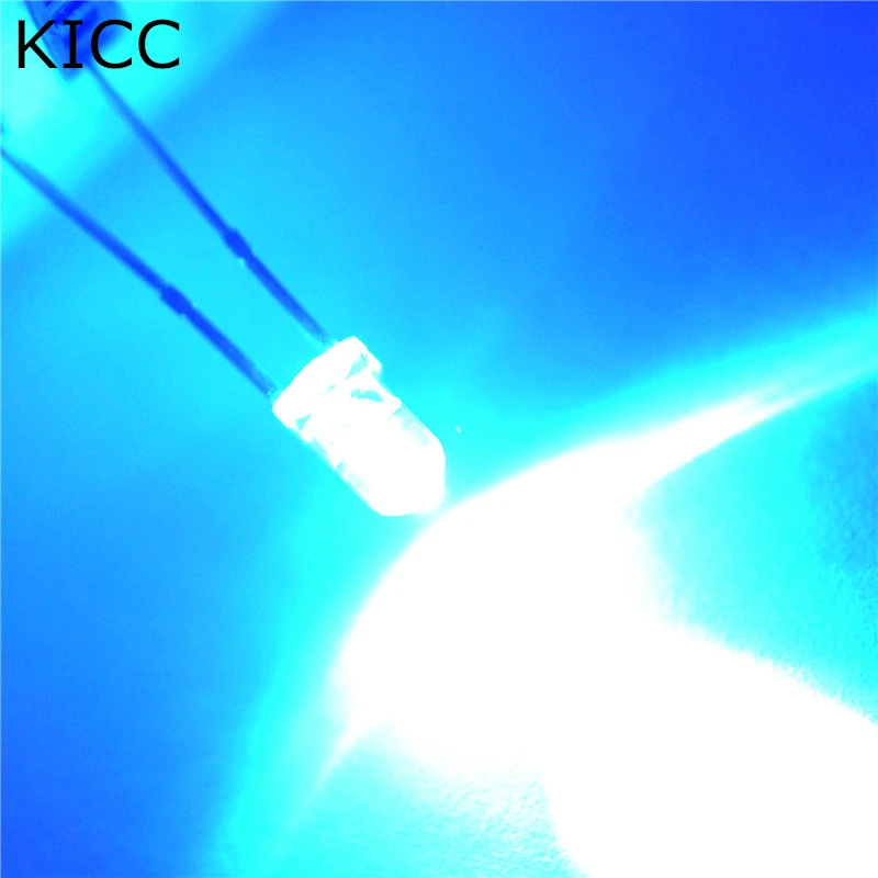 1000 * светоизлучающий диод 3 синий светодиод прозрачный