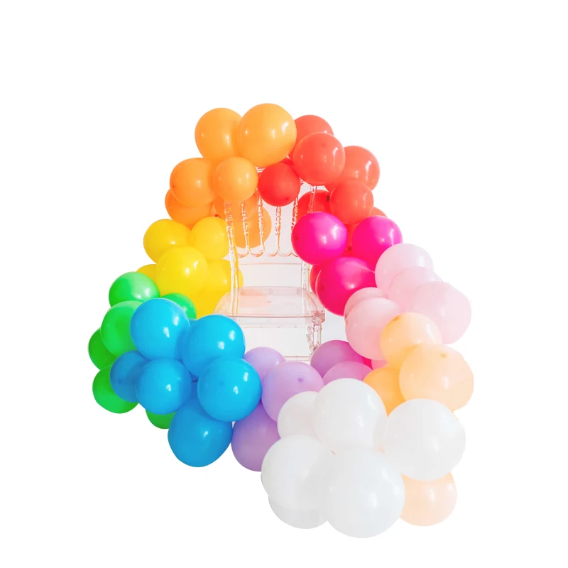 

Summer Balloon Garland Kit Yellow Red Green Orange Pink Rainbow Balloon Banner Gray Peach Balloon Arch Hen Party Decoration