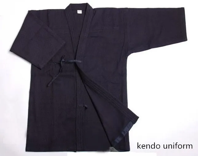 Темно-синий однослойный Kendo Kendgi боевые искусства Униформа спортивная одежда хлопок