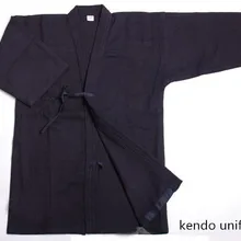 Темно-синий однослойный Kendo Kendgi боевые искусства Униформа спортивная одежда хлопок