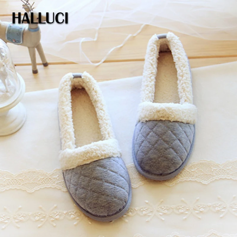 HALLUCI Japanese lamb's plush soft sole home slippers shoes women flats Christmas kawaii polar fleece indoor rubber slippers HALLUCI Japanese lamb's plush soft sole home slippers shoes women flats Christmas kawaii polar fleece indoor rubber slippers