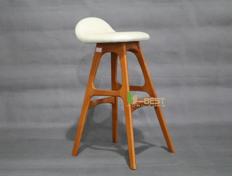erik buch bar chair counter chair white PU cushion shining u-best furniture (3)