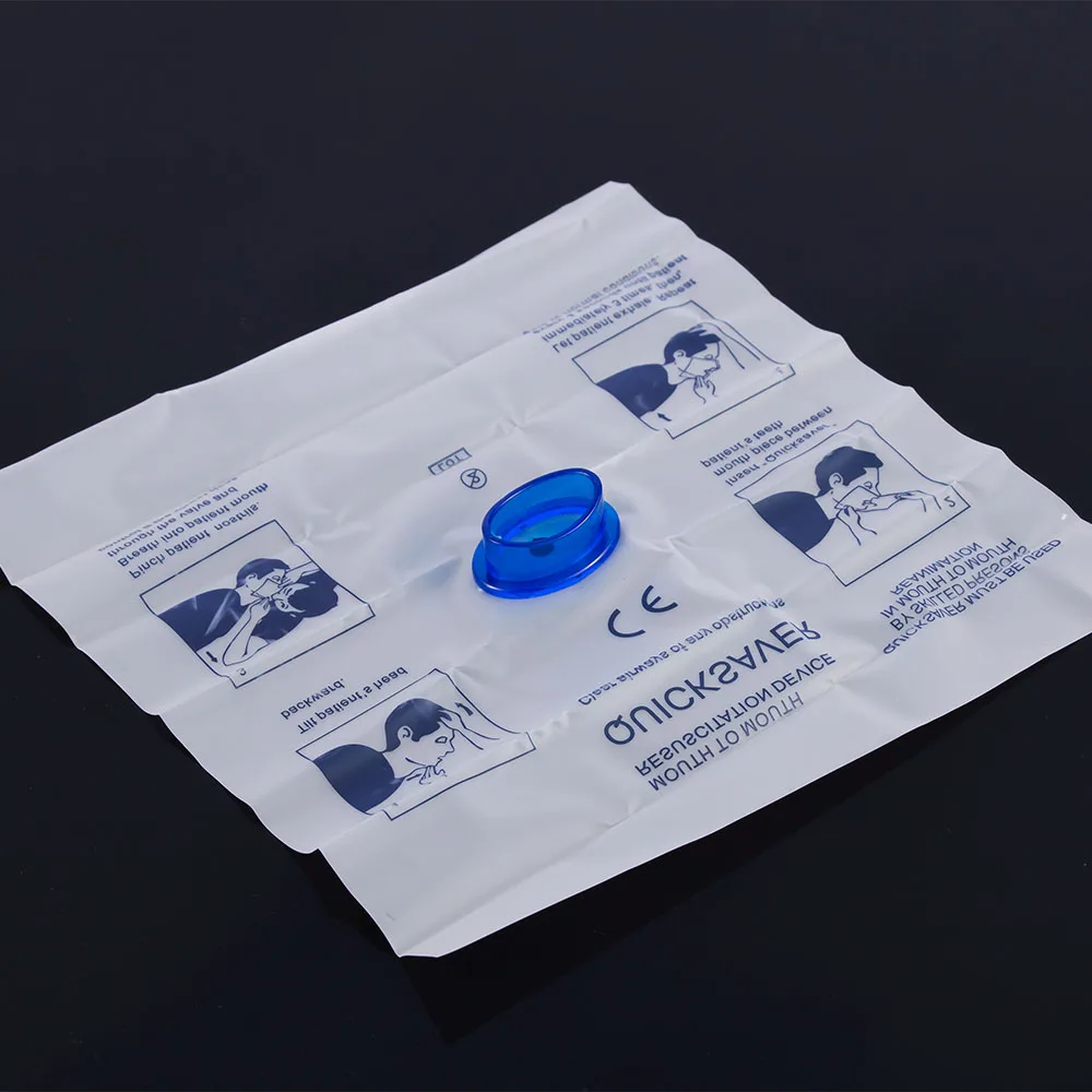 2pc Artificial Respiration Mouth to Mouth Barrier Mask Health Emergency