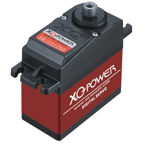 XQ-S4120DHV coreless digital servo 7.4-8.5V fit 2S LI-po dual ball bearing titanium gear for large scale rc helicopter car boats | Игрушки и