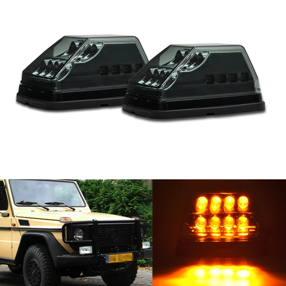 

Smoked Lens LED Sequential Turn Signal Corner Light For Mercedes-Benz W463 G-Class G55