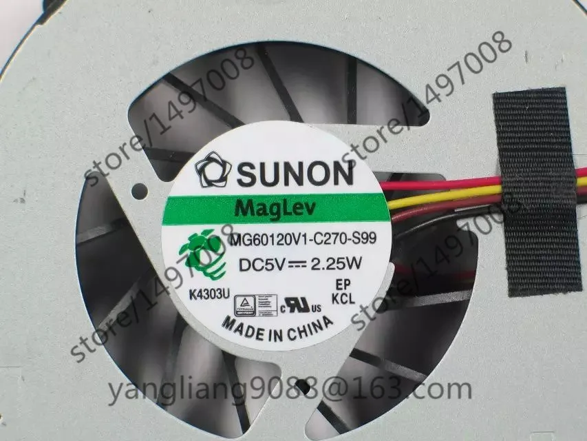 SUNON MG60120V1 C270 S99 G490AT G490 DC 5V 2 25 W 4 проводной Сервер вентилятор охлаждения ноутбука|server