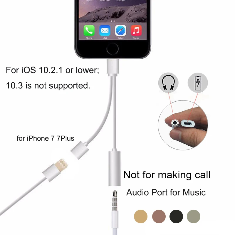 3 5mm headset charger converter cable 2 in 1 charging audio adapter for iphone 6 6s 7 7 3 5mm headset charger converter cable 2 in 1 charging audio adapter for iphone 6 6s 7 7