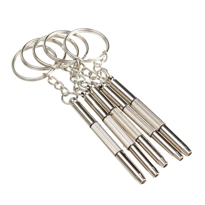 5PCS 3 in 1 Aluminum Steel Eyeglass Screwdriver Set Sunglass font b Watch b font Repair