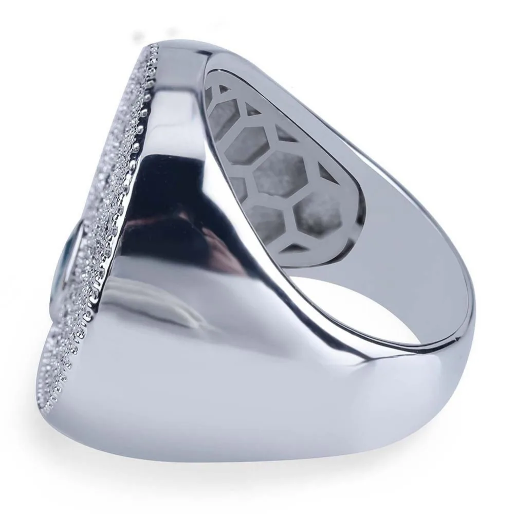 Hip hop Luxury Micro Pave CZ Emoji Simle Rings NightClub Geometry Crying Finger Rings Rock Mens Boys Rock Jewelry Accessories