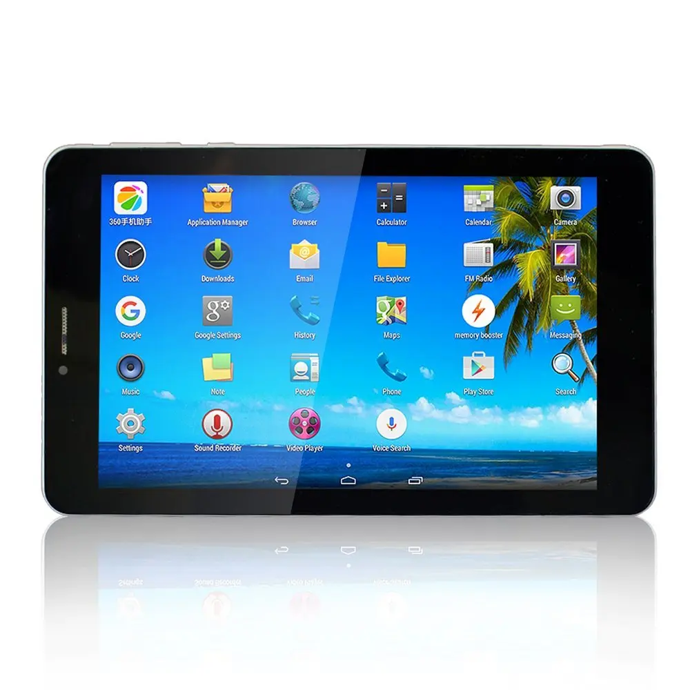  Yuntab 7" K03-7 SPEADTRUM 7731SIM Card 1.2GHz Quad Core Cortex A7 1280  x 800 IPS Dual Camera 1GB+8GB Phone Call Tablet 