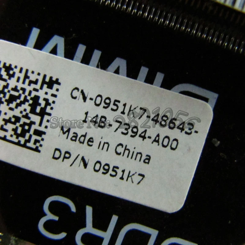 Материнская плата NOKOTION DAUM8CMB8C0 CN 0951K7 951K7 для ноутбука Dell Inspiron 14R N4010 материнская HM57