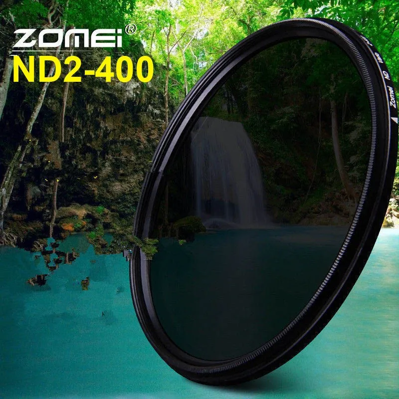 

ZOMEI Slim Adjustable Neutral Density ND2-400 Filter for Canon Nikon Camera Lens 49/52/55/58/62/67/72/77/82mm