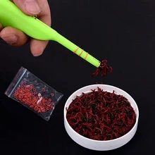 Earthworm Bloodworm клип Портативный Рыболовные Приманки Bloodworm Cilp рыболовные приманки Клип рыболовные снасти аксессуар профессионал