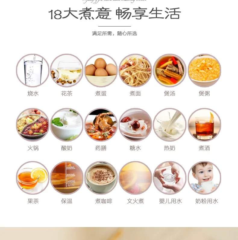 Чайник для здоровья, многофункциональный автоматический, толстый, стеклянный, электрический, антипригарный, традиционный, китайский, медицинский, чай, чайник для тела