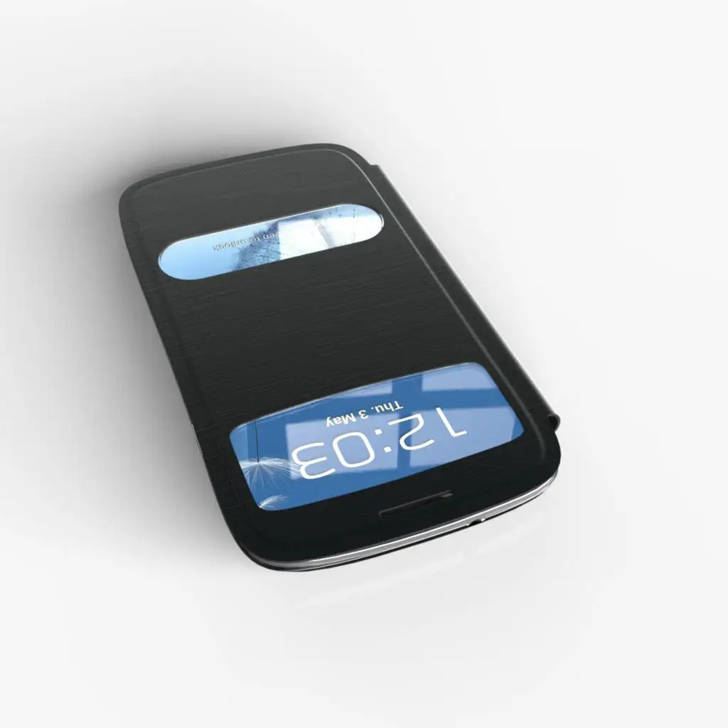 Чехол для samsung Galaxy S3 I9300 S3 Neo I9300i S3 Duos с окошком для просмотра флип-чехол для телефона