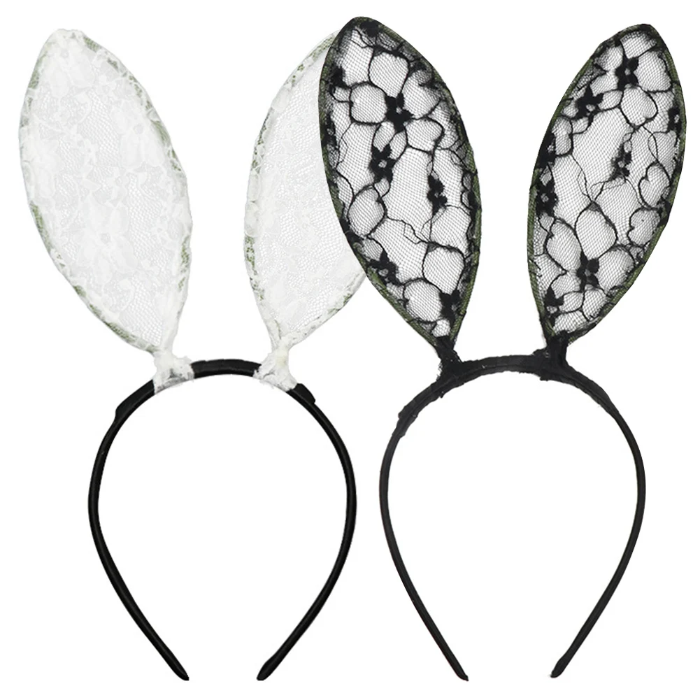 

Costume Hair Cosplay Gift Cute Lace Party Accessory Decor Girls Easter Kids Headband Rabbit Ears Headwear Bunny #0312
