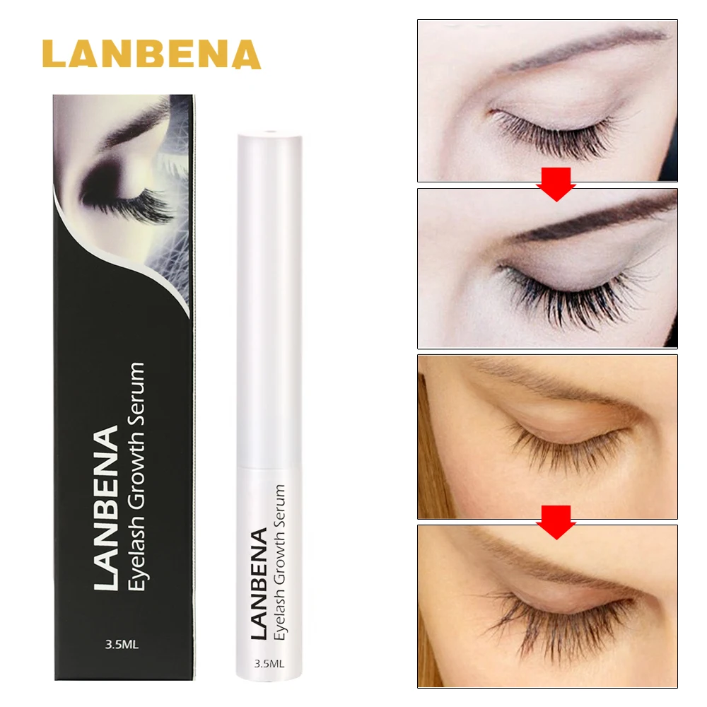 

LANBENA Eyelash Growth Serum 7 Day Eyelash Enhancer Longer Fuller Thicker Lashes Eyelashes and Eyebrows Enhancer Eye Makeup