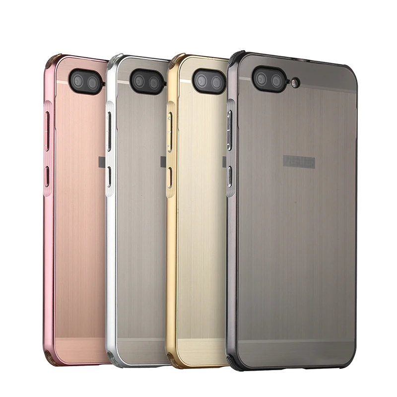 

For Asus Zenfone 4 Max ZC554KL Case Brushed Back Cover Hard Case with Plating Metal Frame Case for Asus Zenfone 4 Max ZC554KL