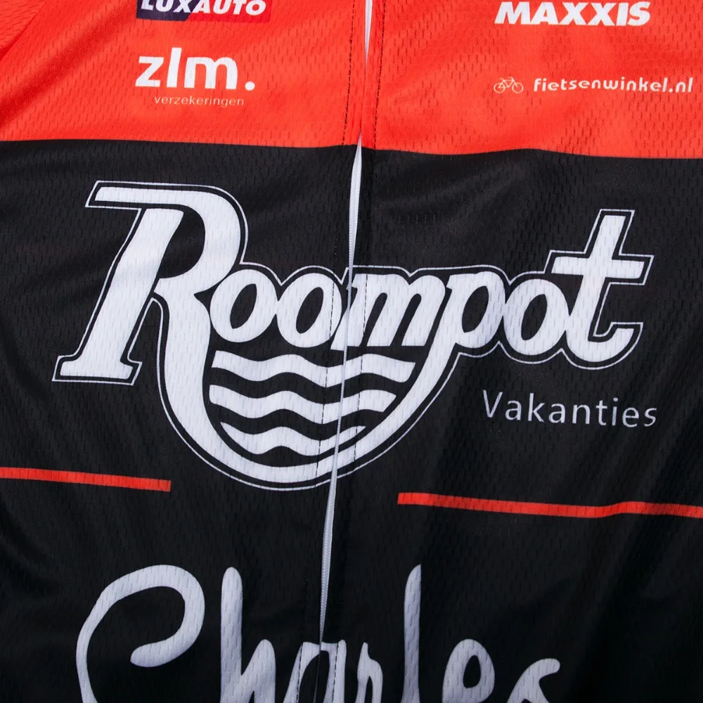 الرجال الأسود Roompot الدراجات جيرسي البرتقال 2019 MTB 12D هلام سادة قصيرة في الهواء الطلق برو UCI فريق الدراجة غطاء دراجة روبا Ciclismo