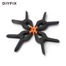 DIYFIX 4 sztuk 110mm 4.3 cal typu A plastikowe nylonowe regulowane zaciski zacisk sprężynowy do papieru tło do zdjęć w tle do obróbki drewna