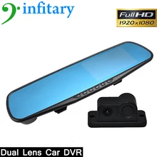 Brand New Car Video Recorder Parking Radar Sensor Rearview Mirror 1080P Video Resolution 170 degree Lens Angle free shipping