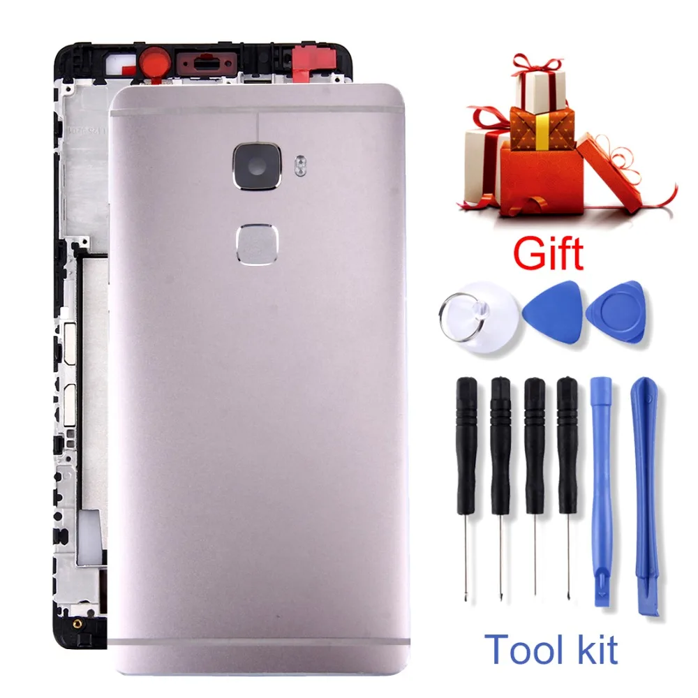 Задняя крышка батареи + передняя корпуса ЖК рамка пластина для Huawei Ascend P6/Mate S/P9 Lite