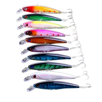 

2018 Lot 10pcs Laser Internal Coloring Minnow Fishing Lures Rattles Floating 11cm Safety & Survival Z908