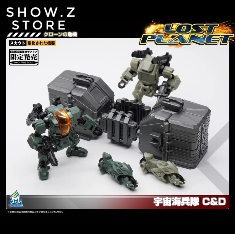 

[Show.Z Store] MechFansToys MFT Lost Planet Powered-suit DA08C & DA09D Diaclone Modfans Special Transformation Action Figure