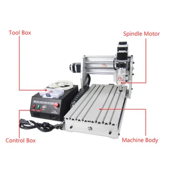 

230W 3Axis DIY CNC Milling Machine 3020 45mm Z Axis Stroke cnc spindle YOOCNC router