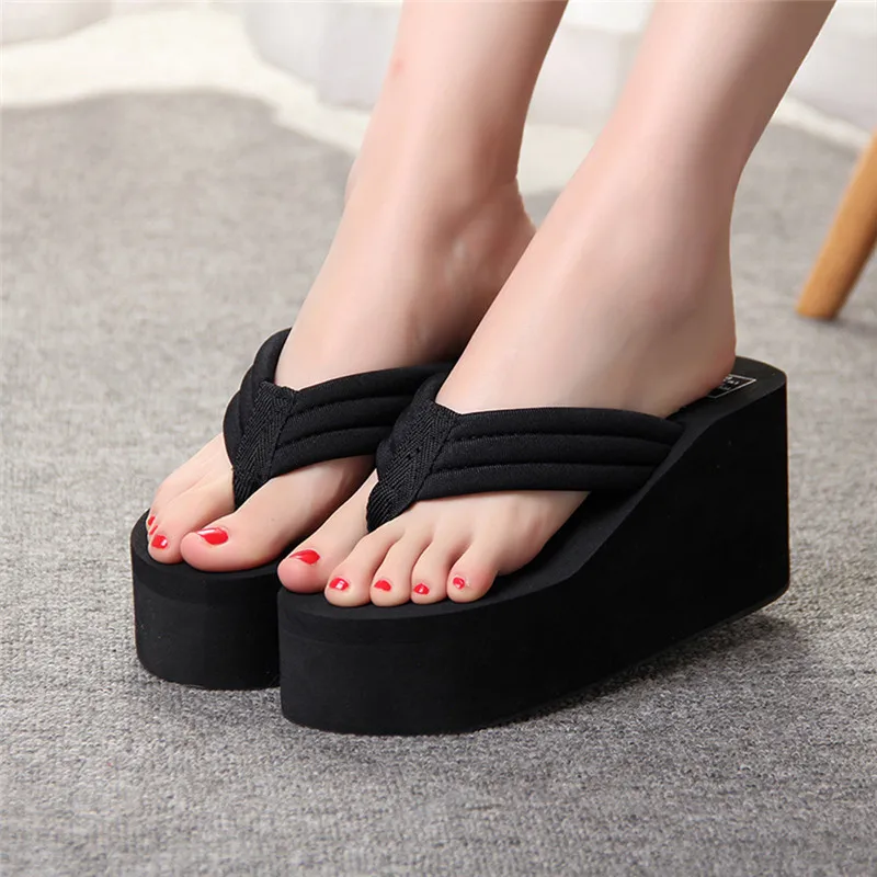

Women Summer Slipsole Platform Shoes Sandals Slipper Beach Shoes High Quality Chaussures Femme Summer Footwear Drop Shipping