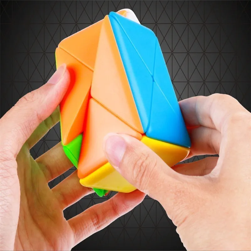 Moyu, Волшебная коробка, магический нео куб, красочный, без наклеек, 3x3x3, коробка в форме, гладкая, Студенческая, обучающая головоломка, игрушки для детей