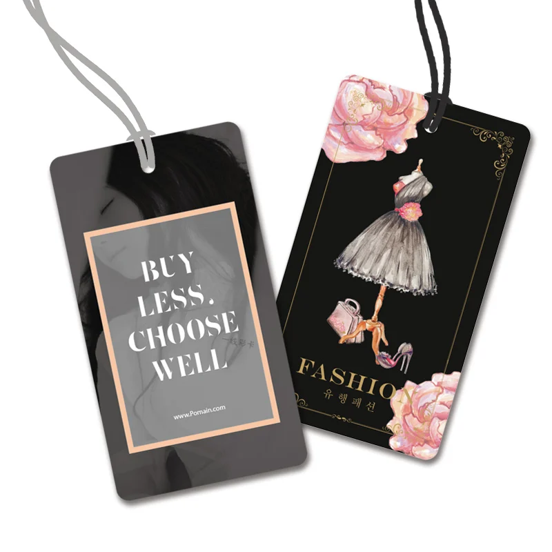 Free Shipping Customized Printed Logo/brand Name 1000pcs/lot Hang Tag/paper  Tags/labels For Garment Clothes/bag/shoes/jeans/toy - Garment Tags - ...