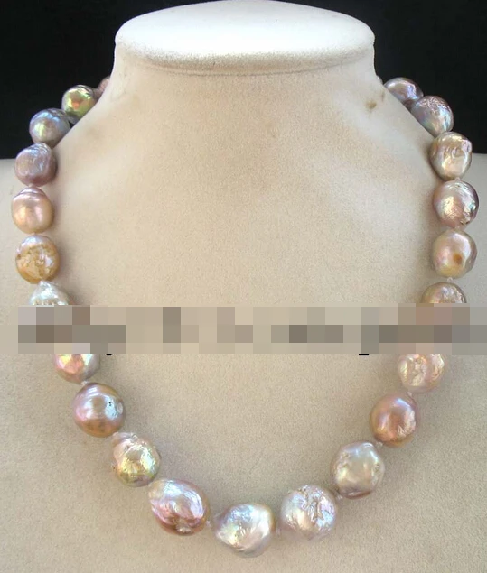 

freshwater pearl multicolor reborn keshi drop necklace 18 nature