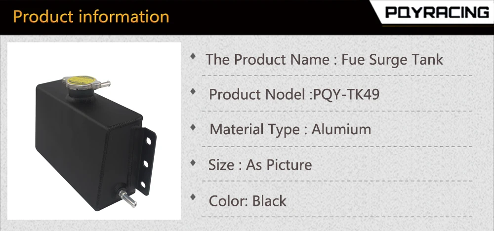 PQY-Универсальный расширитель охлаждающей жидкости заполняющий бак переливающийся резервуар алюминиевый для Subaru Honda Acura Nissan Mazda PQY-TK49