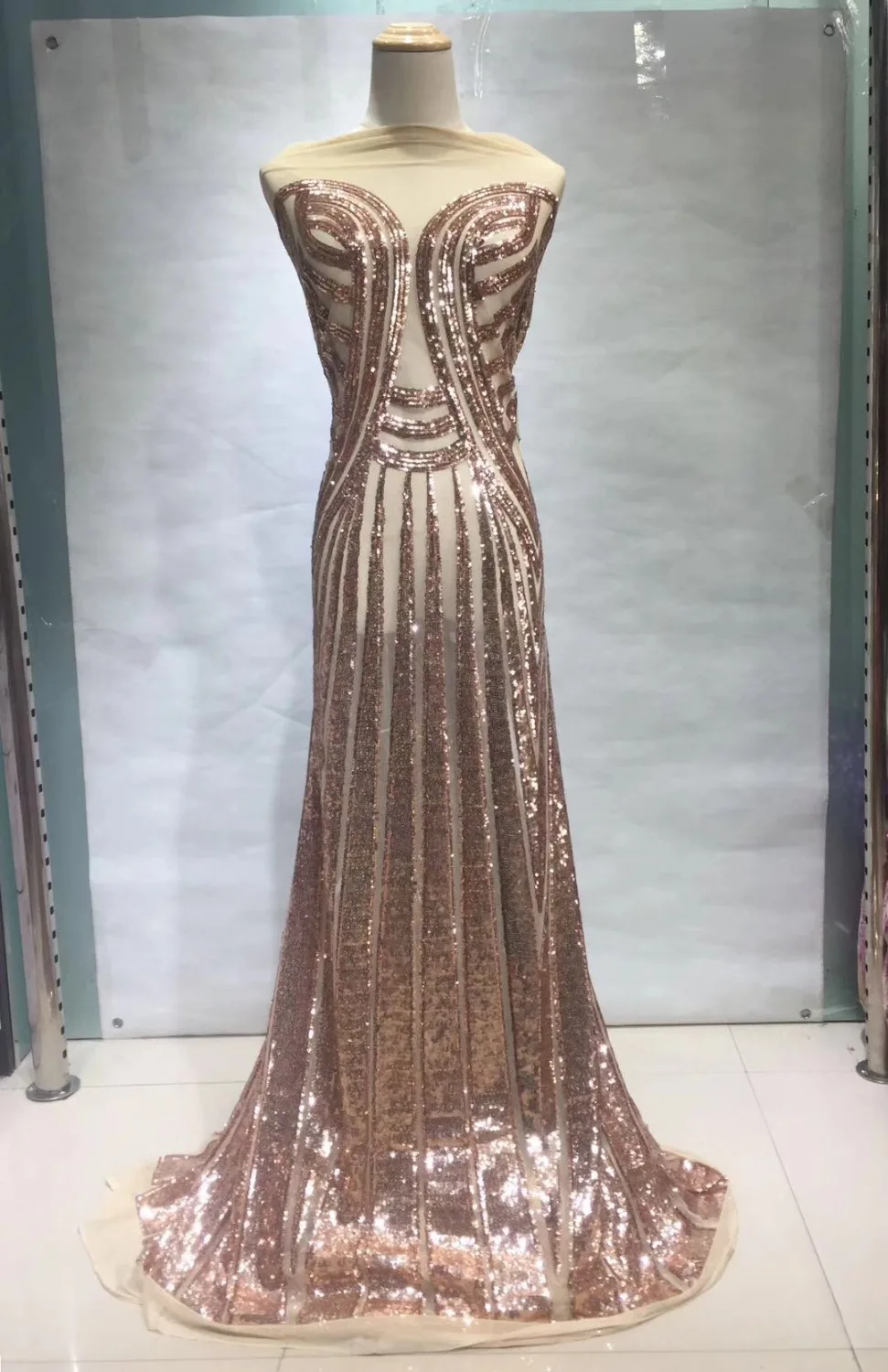 

African Lace Fabric French Sequins Net Lace High Quality African Sequin Lace Fabric for 2018 French Sequin Fabric JL45