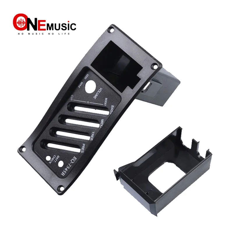 Acoustic Guitar Equalizer EQ 7545R Piezo Pickup Cover 9V Battery Boxs